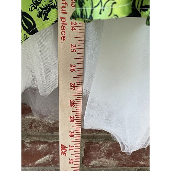 Miss Ord Fit Flare dress chartreuse Lime Black Floral Good Witch Rockabilly XL - Picture 11 of 16